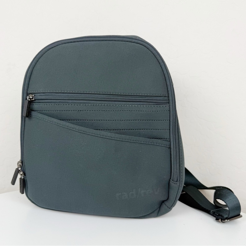 Rad Rev Neoprene The One Backpack in Evergreen Lightning Interior